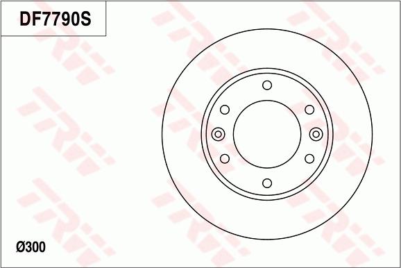 TRW DF7790 - Тормозной диск autospares.lv