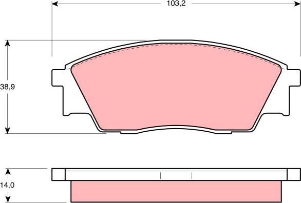 TRW GDB991 - Тормозные колодки, дисковые, комплект autospares.lv