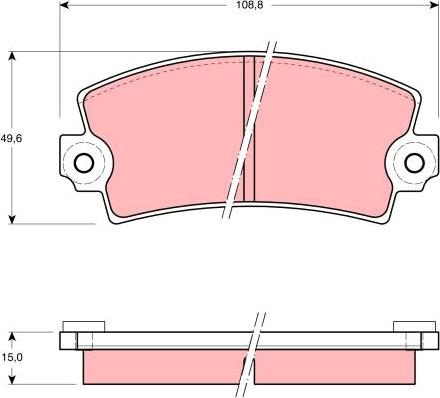 TRW GDB908 - Тормозные колодки, дисковые, комплект autospares.lv