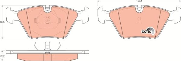 TRW GDB916 - Тормозные колодки, дисковые, комплект autospares.lv