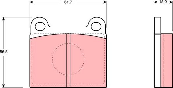 TRW GDB910 - Тормозные колодки, дисковые, комплект autospares.lv