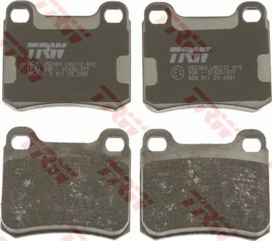 TRW GDB911 - Тормозные колодки, дисковые, комплект autospares.lv