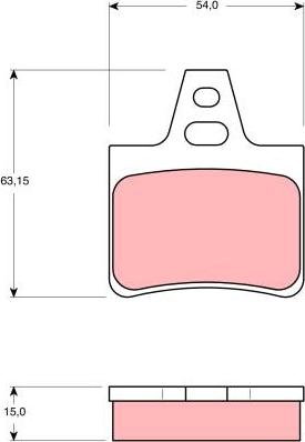 TRW GDB986 - Тормозные колодки, дисковые, комплект autospares.lv