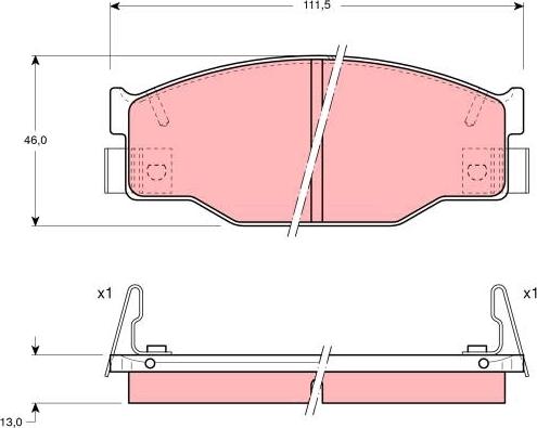 TRW GDB935 - Тормозные колодки, дисковые, комплект autospares.lv