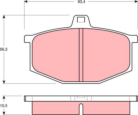 TRW GDB405 - Тормозные колодки, дисковые, комплект autospares.lv