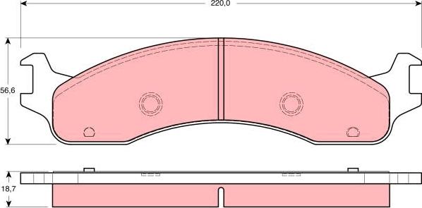 TRW GDB4067 - Тормозные колодки, дисковые, комплект autospares.lv