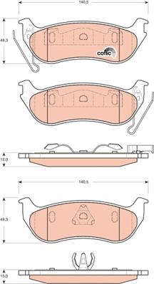 TRW GDB4139 - Тормозные колодки, дисковые, комплект autospares.lv