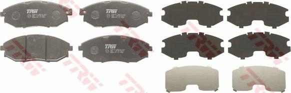 TRW GDB4179AT - Тормозные колодки, дисковые, комплект autospares.lv