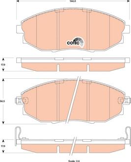 TRW GDB4179AT - Тормозные колодки, дисковые, комплект autospares.lv