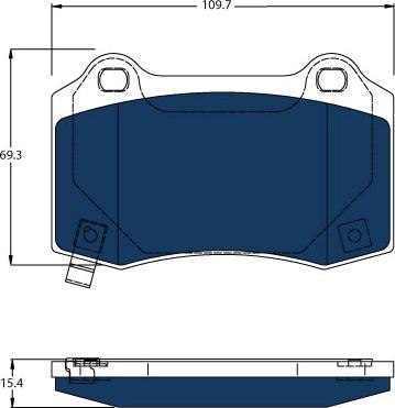 TRW GDB4171BTE - Тормозные колодки, дисковые, комплект autospares.lv