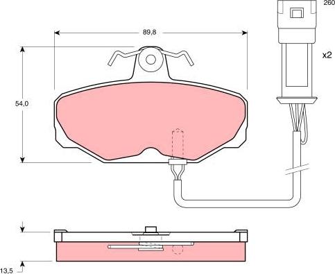 TRW GDB471 - Тормозные колодки, дисковые, комплект autospares.lv