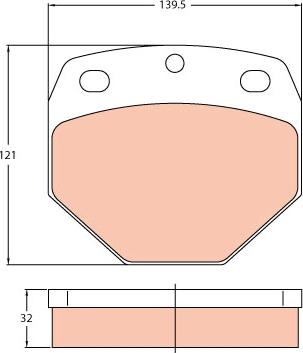 TRW GDB5097 - Тормозные колодки, дисковые, комплект autospares.lv