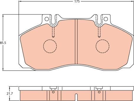 TRW GDB5050 - Тормозные колодки, дисковые, комплект autospares.lv