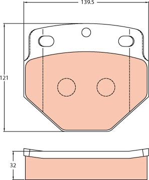 TRW GDB5087 - Тормозные колодки, дисковые, комплект autospares.lv