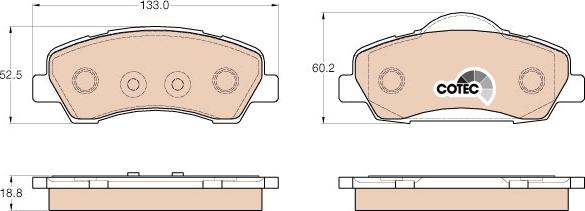 TRW GDB1992 - Тормозные колодки, дисковые, комплект autospares.lv