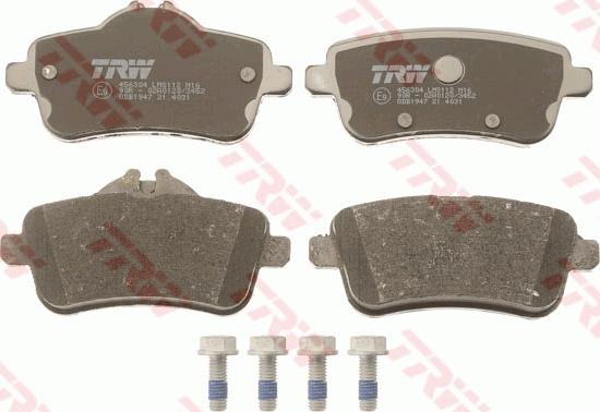 TRW GDB1947 - Тормозные колодки, дисковые, комплект autospares.lv