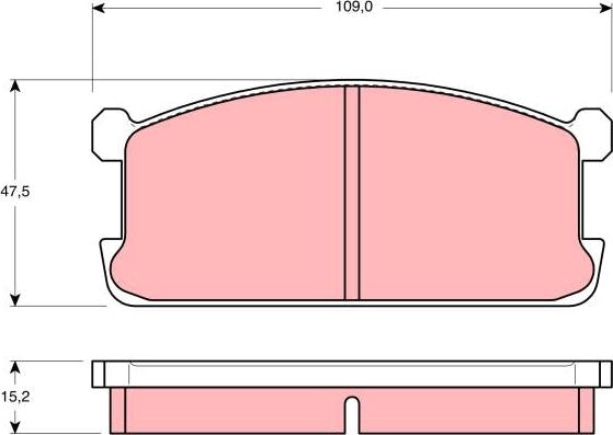 TRW GDB194 - Тормозные колодки, дисковые, комплект autospares.lv