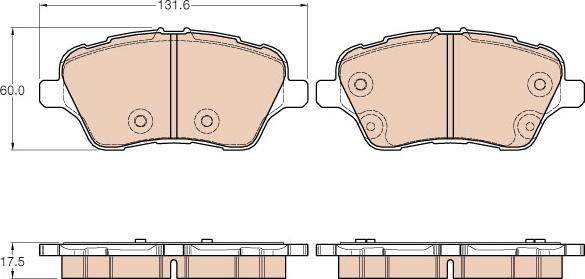 TRW GDB1959 - Тормозные колодки, дисковые, комплект autospares.lv