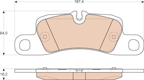 TRW GDB1962 - Тормозные колодки, дисковые, комплект autospares.lv