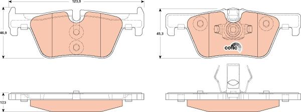 TRW GDB1919 - Тормозные колодки, дисковые, комплект autospares.lv