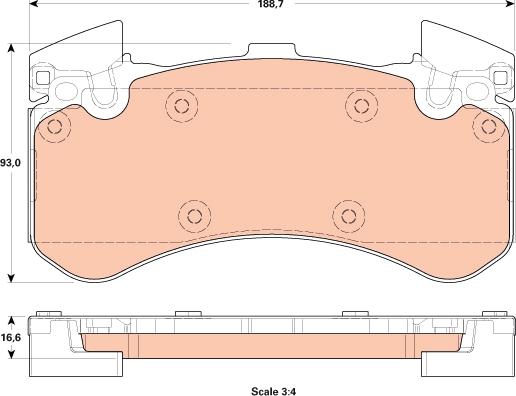 TRW GDB1911 - Тормозные колодки, дисковые, комплект autospares.lv