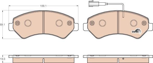 TRW GDB1982 - Тормозные колодки, дисковые, комплект autospares.lv