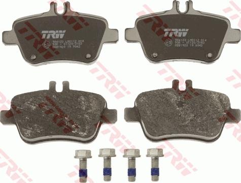 TRW GDB1920 - Тормозные колодки, дисковые, комплект autospares.lv