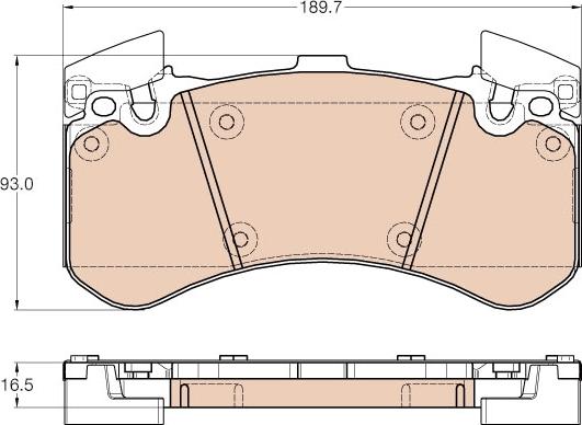 TRW GDB1976 - Тормозные колодки, дисковые, комплект autospares.lv