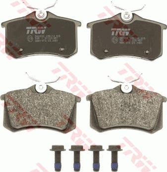 TRW GDB1973 - Тормозные колодки, дисковые, комплект autospares.lv