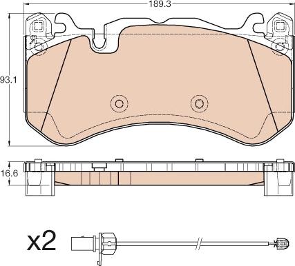 Textar 24455 169  0 4 - Тормозные колодки, дисковые, комплект autospares.lv