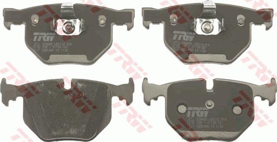 TRW GDB1499 - Тормозные колодки, дисковые, комплект autospares.lv