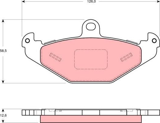 TRW GDB1494 - Тормозные колодки, дисковые, комплект autospares.lv