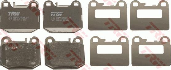 TRW GDB1457 - Тормозные колодки, дисковые, комплект autospares.lv