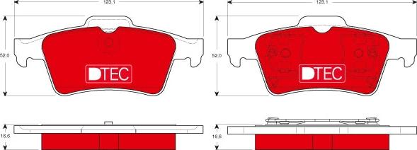 TRW GDB1469DTE - Тормозные колодки, дисковые, комплект autospares.lv