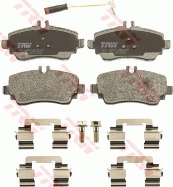 TRW GDB1480 - Тормозные колодки, дисковые, комплект autospares.lv