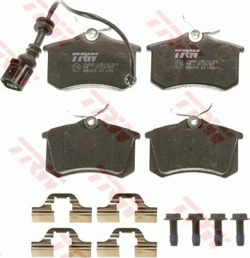 TRW GDB1475 - Тормозные колодки, дисковые, комплект autospares.lv