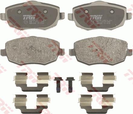 TRW GDB1592 - Тормозные колодки, дисковые, комплект autospares.lv