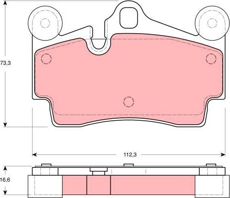 TRW GDB1549 - Тормозные колодки, дисковые, комплект autospares.lv