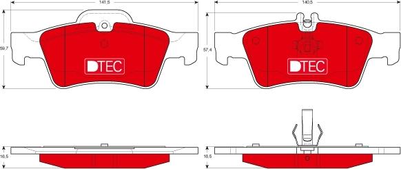 TRW GDB1546DTE - Тормозные колодки, дисковые, комплект autospares.lv