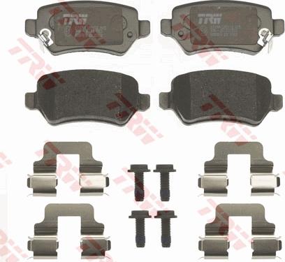 TRW GDB1515 - Тормозные колодки, дисковые, комплект autospares.lv