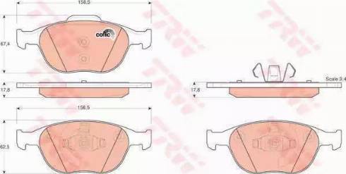 BOSCH 986424701 - Тормозные колодки, дисковые, комплект autospares.lv