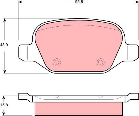 TRW GDB1520 - Тормозные колодки, дисковые, комплект autospares.lv