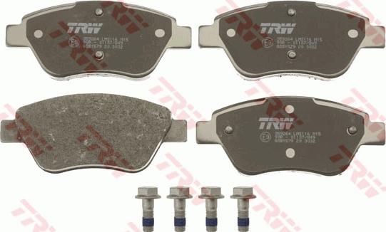 TRW GDB1579 - Тормозные колодки, дисковые, комплект autospares.lv