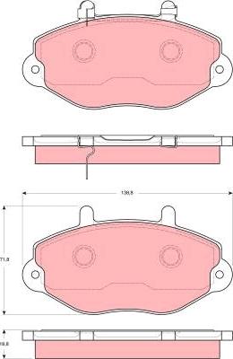 TRW GDB1573 - Тормозные колодки, дисковые, комплект autospares.lv