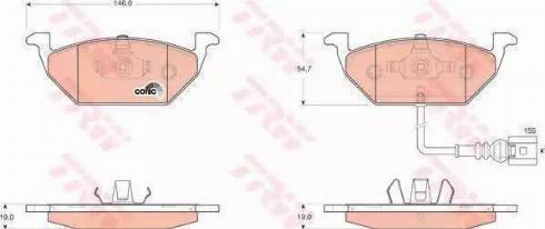 A.B.S. 37155 OE - Тормозные колодки, дисковые, комплект autospares.lv