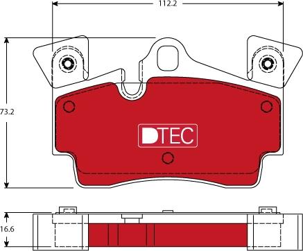 TRW GDB1652DTE - Тормозные колодки, дисковые, комплект autospares.lv