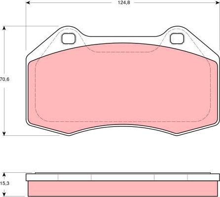 TRW GDB1606 - Тормозные колодки, дисковые, комплект autospares.lv