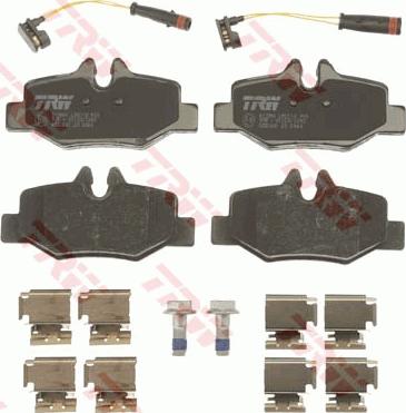 TRW GDB1601 - Тормозные колодки, дисковые, комплект autospares.lv