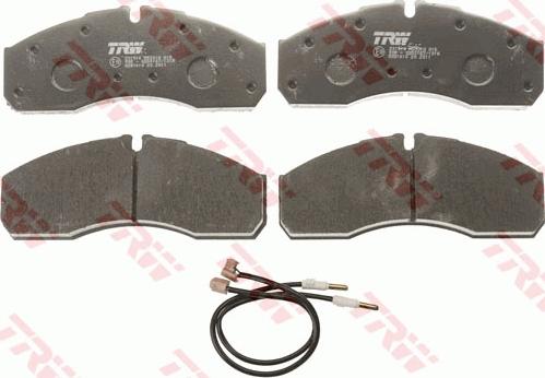 TRW GDB1610 - Тормозные колодки, дисковые, комплект autospares.lv