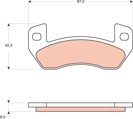 TRW GDB1680 - Тормозные колодки, дисковые, комплект autospares.lv